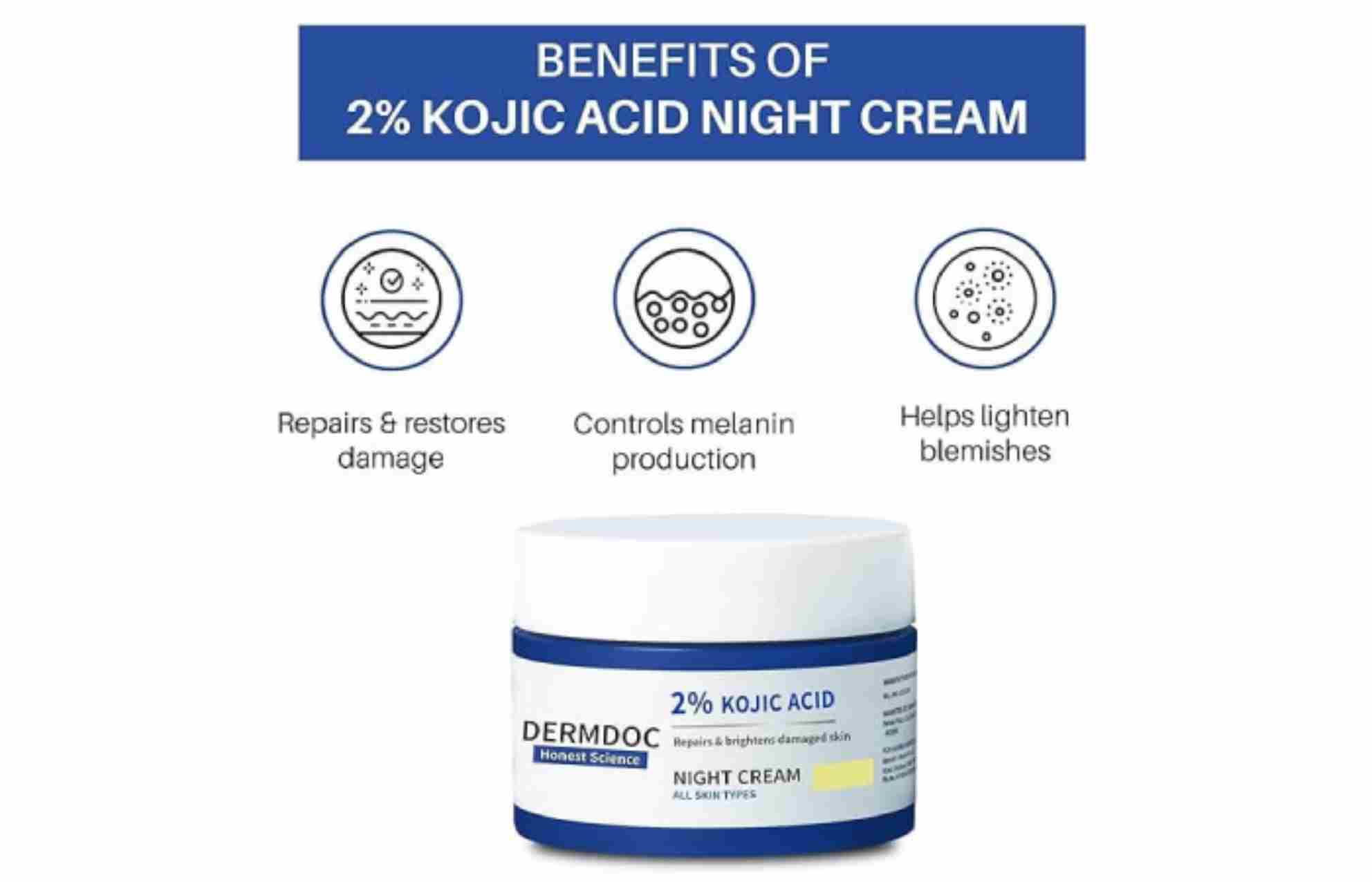 Dermdoc Night Cream – Dermdoc 2 % Kojic Acid Night Cream