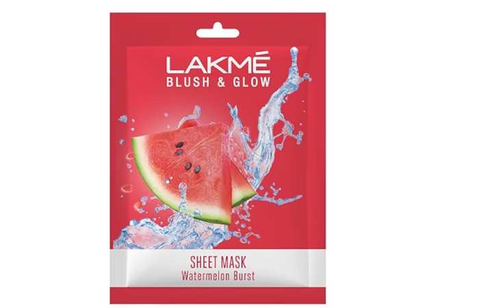 #4. Lakmē Blush and Glow Watermelon Sheet Mask  