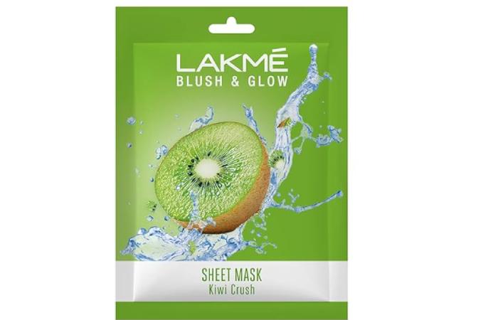 LAKMÉ Blush & Glow Kiwi Sheet Mask, 25 ml
