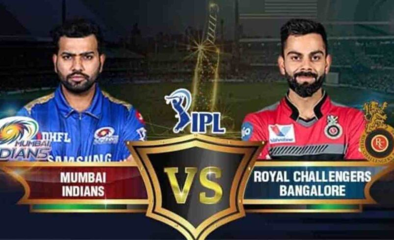 Royal Challengers Cricket Vs Mumbai Indians Team Match Scorecard